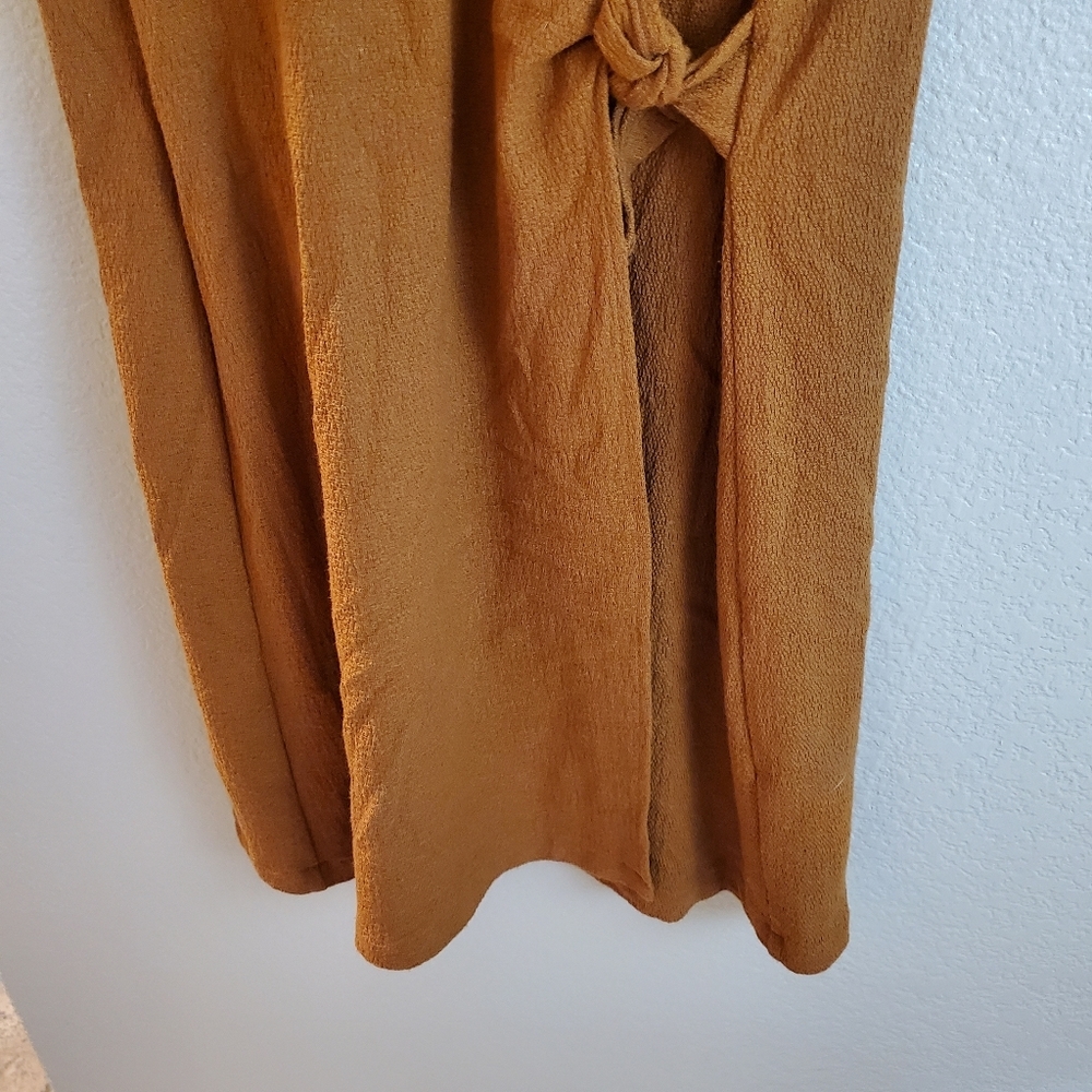 Texture & Thread Madewell Rust Wrap Side Tie Dres… - image 7